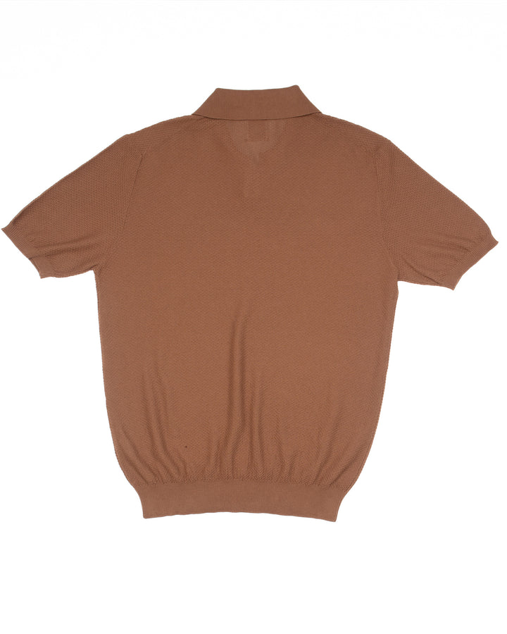 Brando in Tobacco Honeycomb Stitch