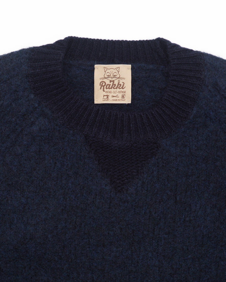 The Virgil Crewneck in Navy
