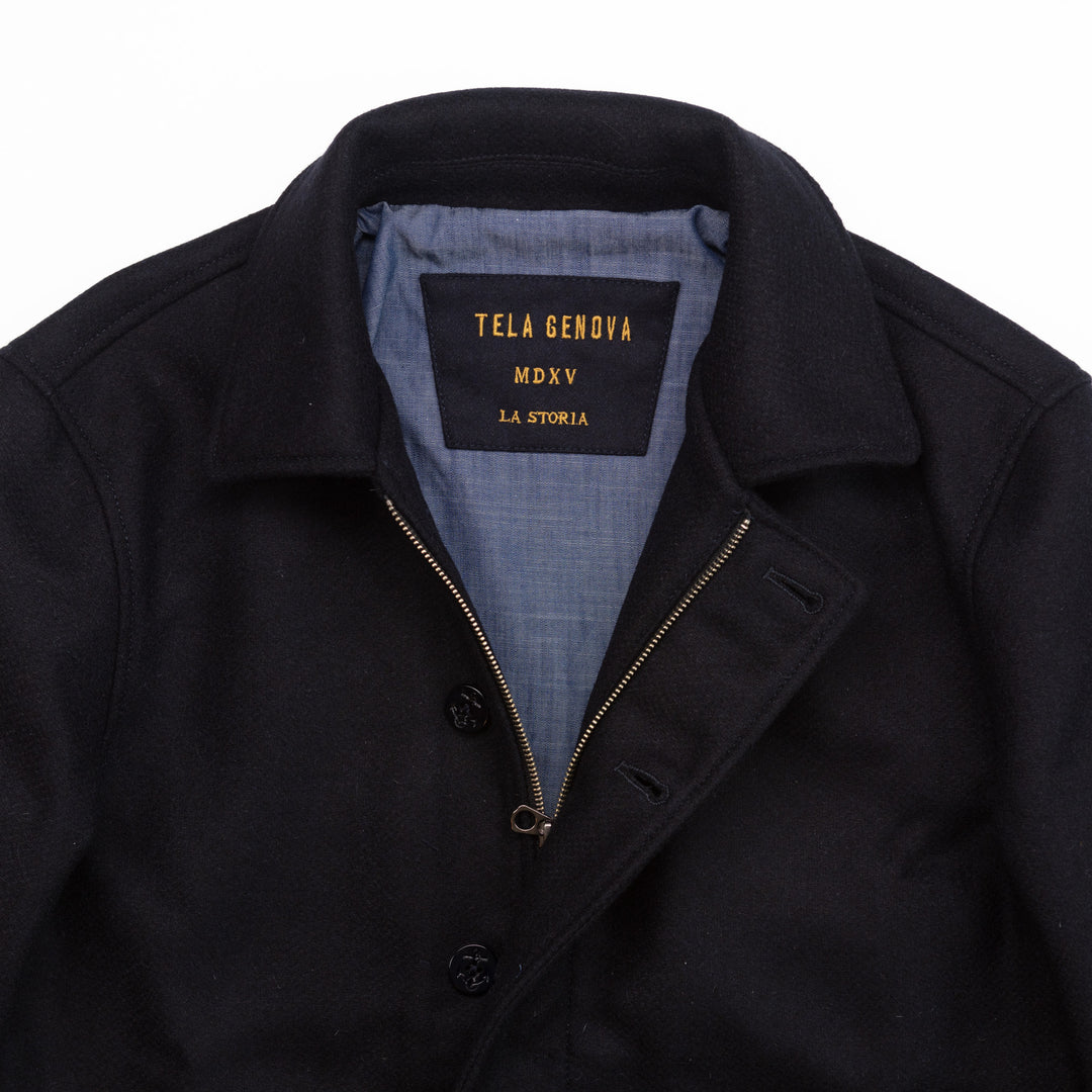 The Michele Jacket in Navy Wool