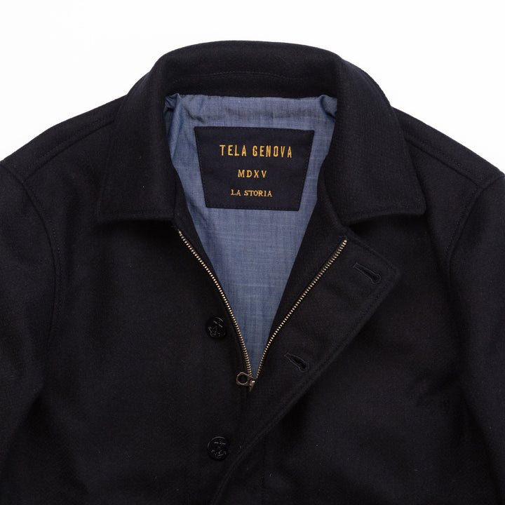 The Michele Jacket in Navy Wool