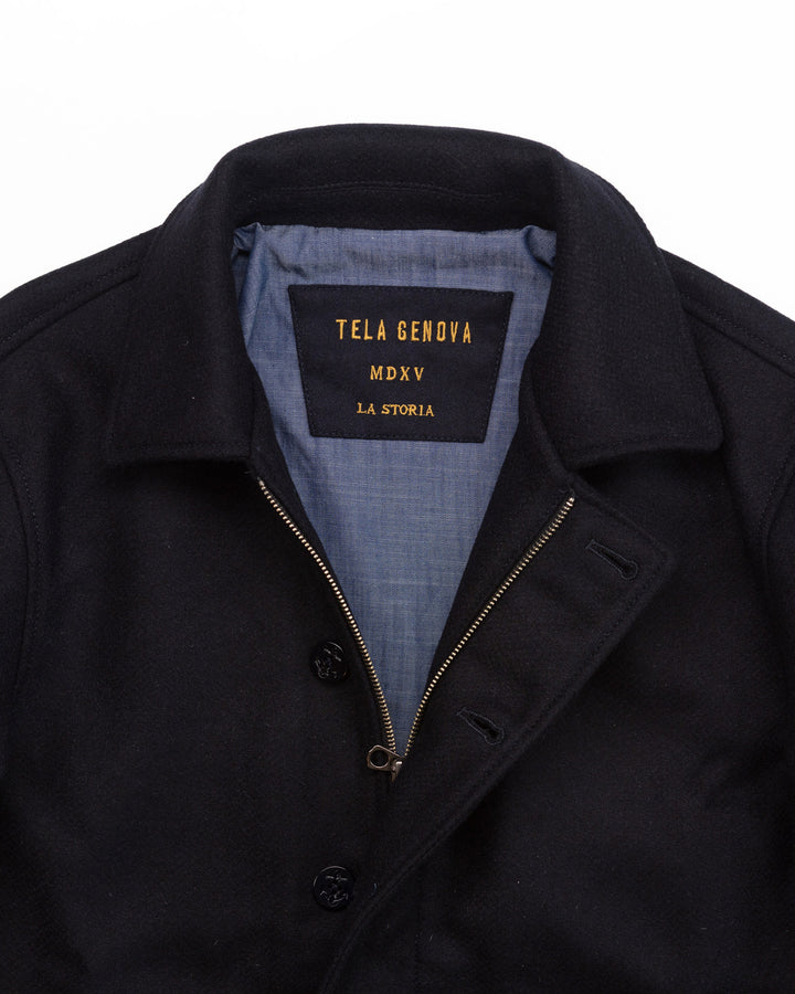The Michele Jacket in Navy Wool