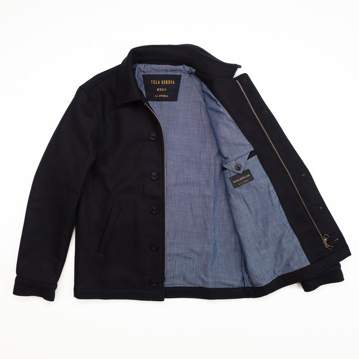 The Michele Jacket in Navy Wool