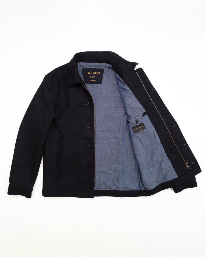 The Michele Jacket in Navy Wool