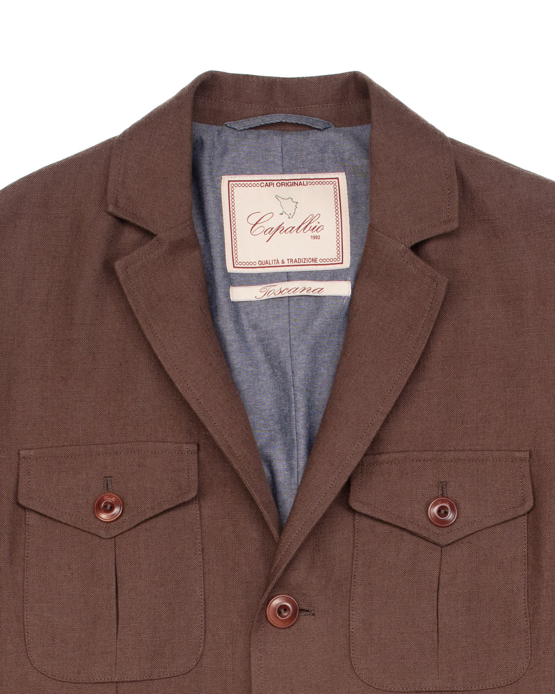 The Collina Linen Jacket in Earth