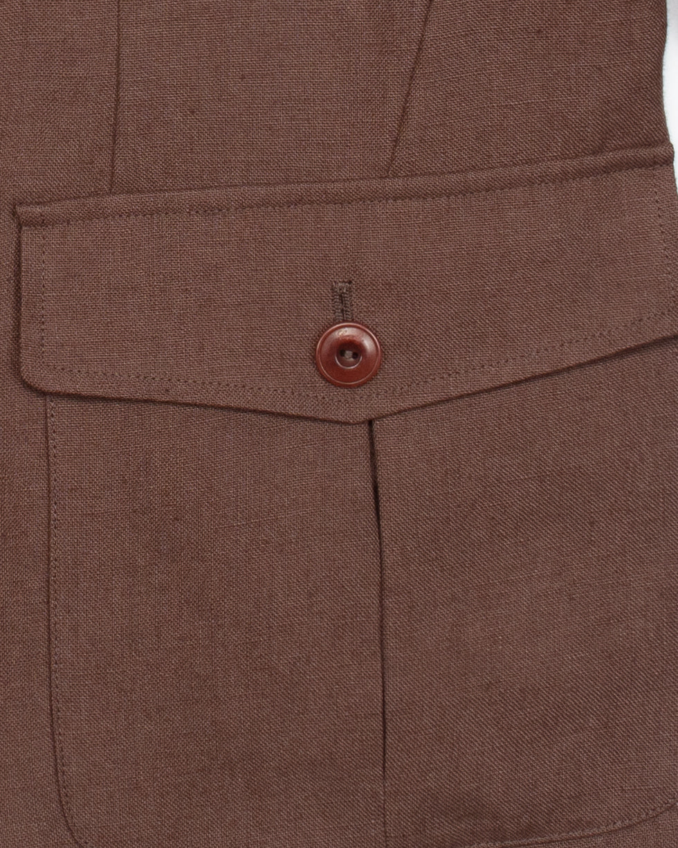 The Collina Linen Jacket in Earth