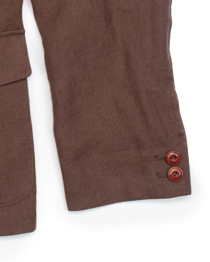 The Collina Linen Jacket in Earth