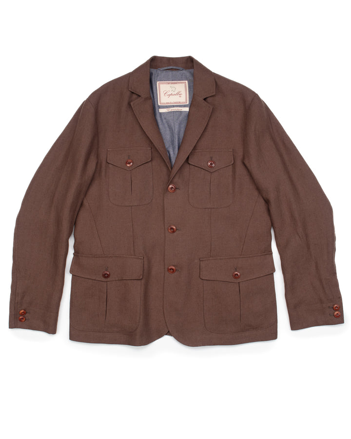 The Collina Linen Jacket in Earth