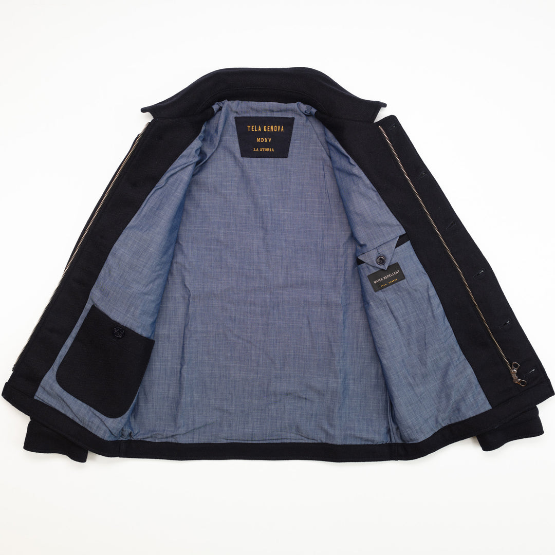 The Michele Jacket in Navy Wool