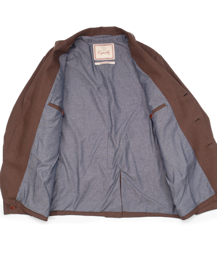 The Collina Linen Jacket in Earth
