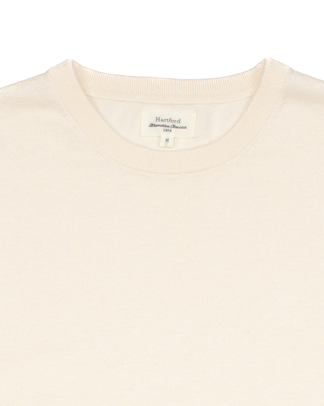 Cotton & Cashmere Tee in Cream