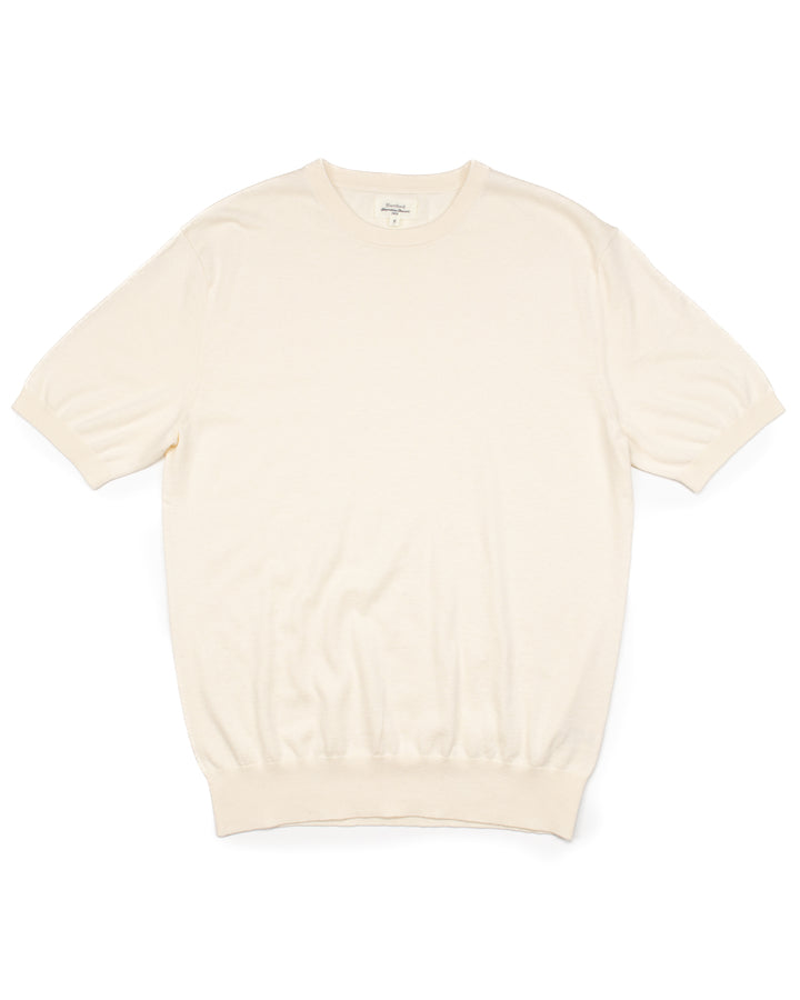 Cotton & Cashmere Tee in Cream