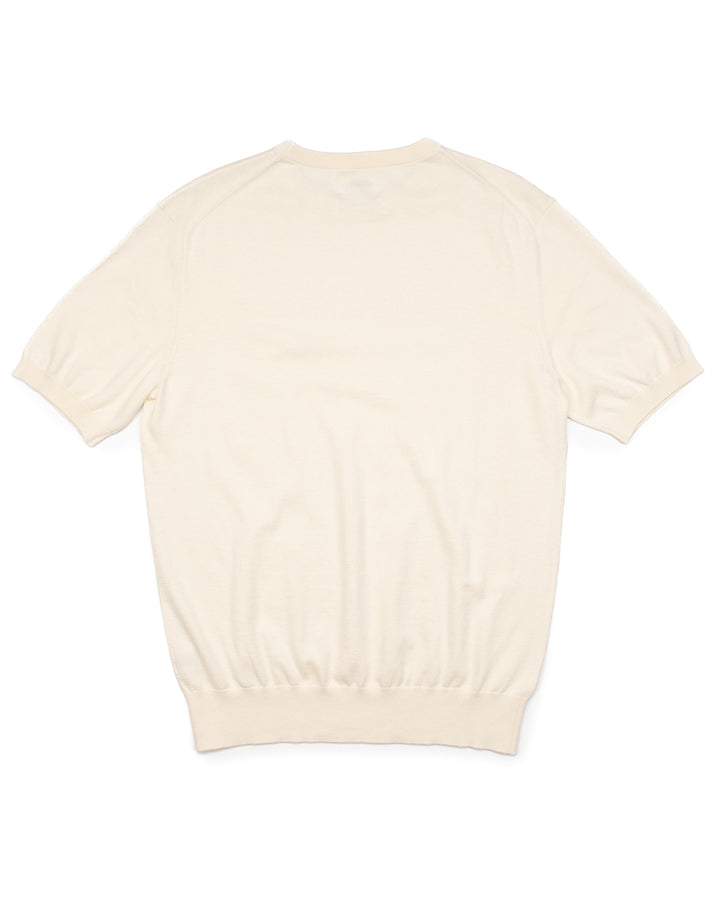 Cotton & Cashmere Tee in Cream