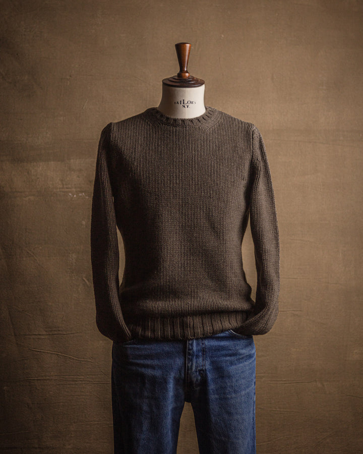 Cashmere Crewneck in Taupe