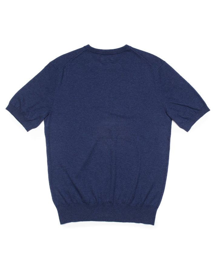 Cotton & Cashmere Tee in Indigo
