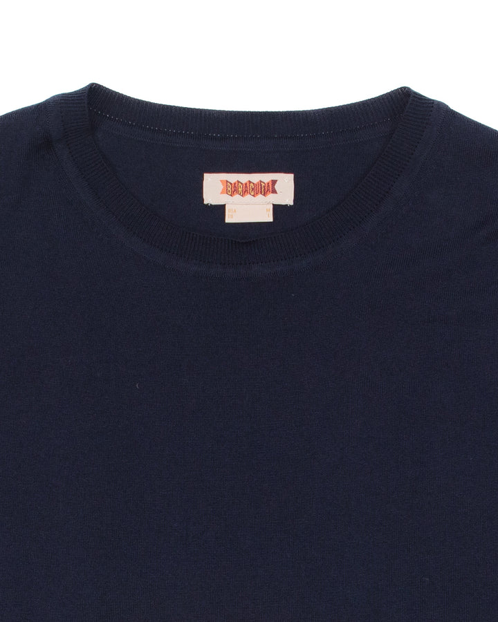 Knit Tee in Deep Blue