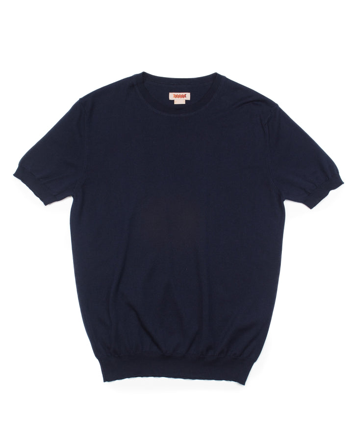 Knit Tee in Deep Blue