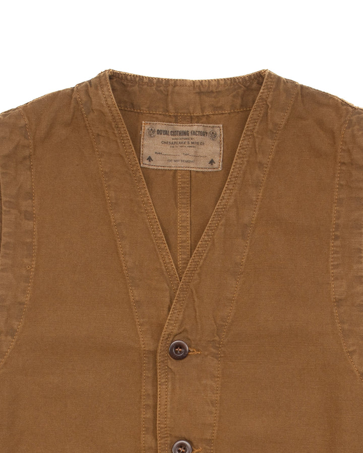 St Michel Work Vest in Tobacco