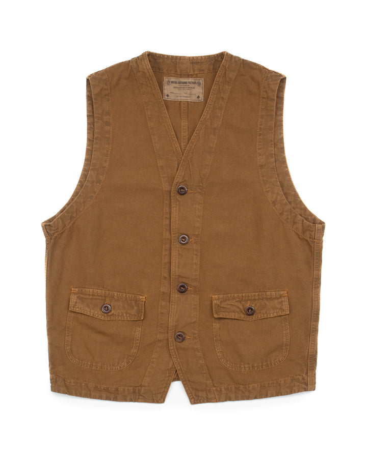St Michel Work Vest in Tobacco