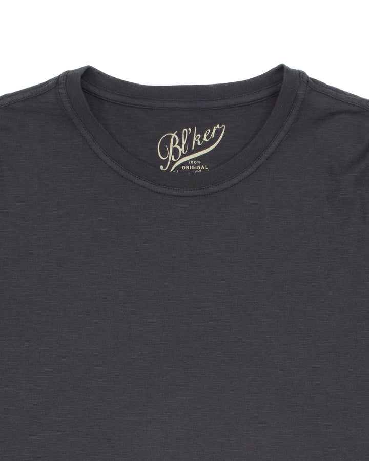 Slub Tee in Faded Black