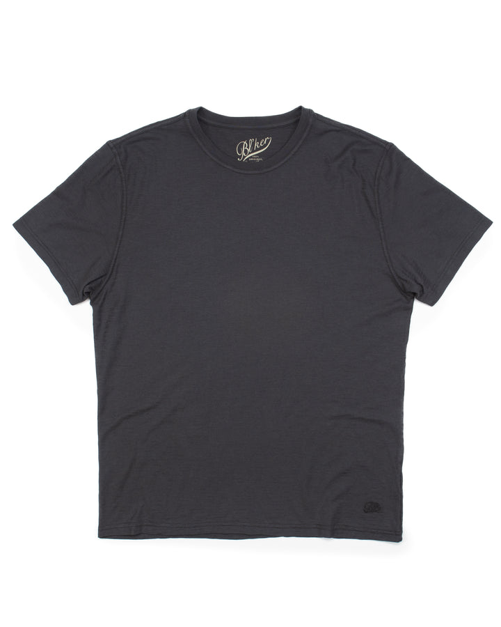 Slub Tee in Faded Black