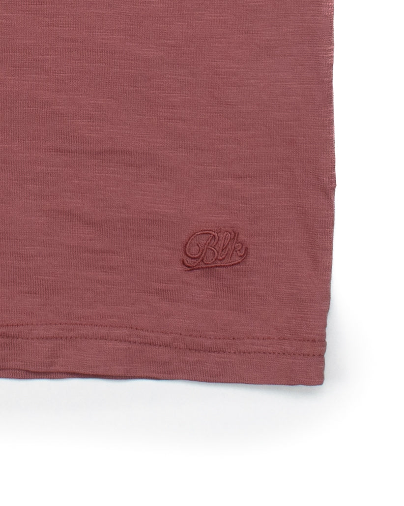 Slub Tee in Burgundy