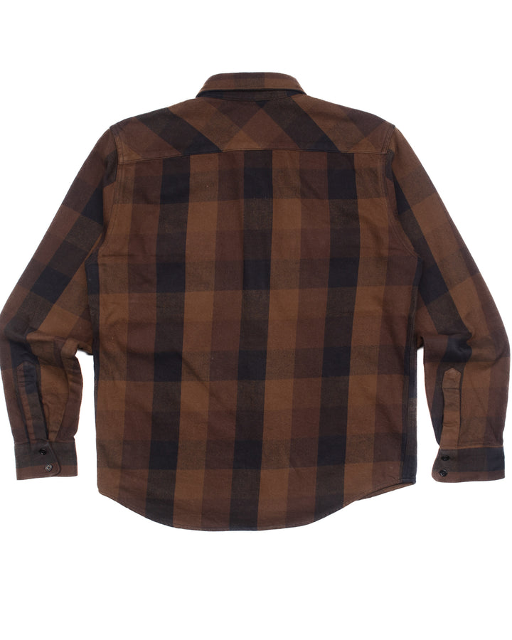 Flannel Shirt in Norris Brown & Black #1584