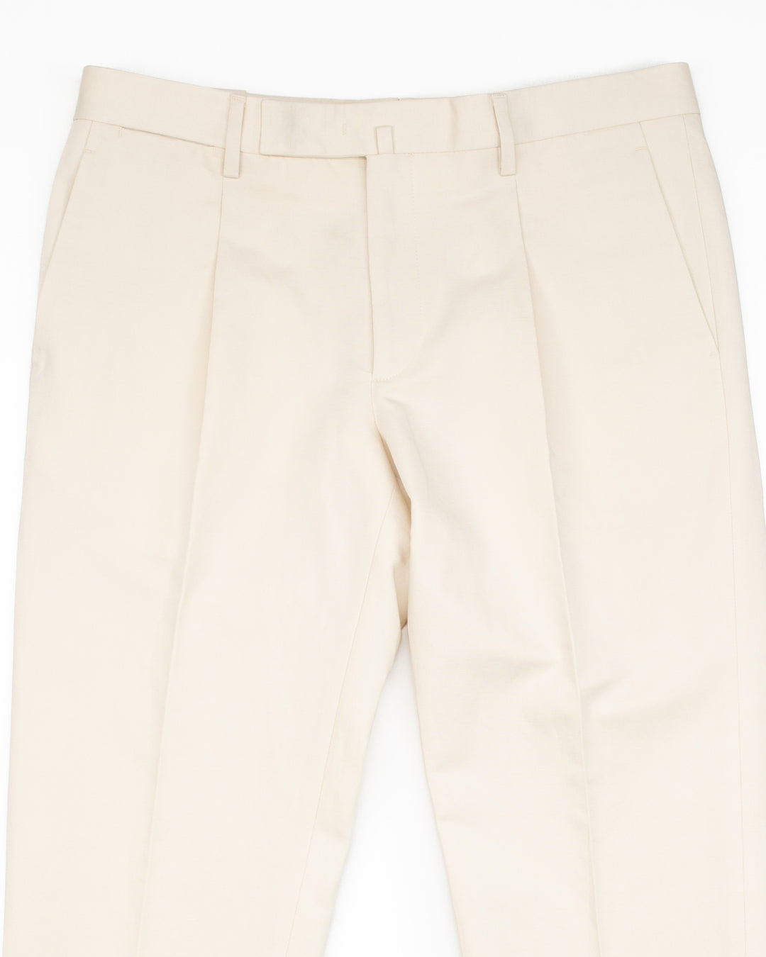 The BG21S Cotton & Linen Pant in Chalk