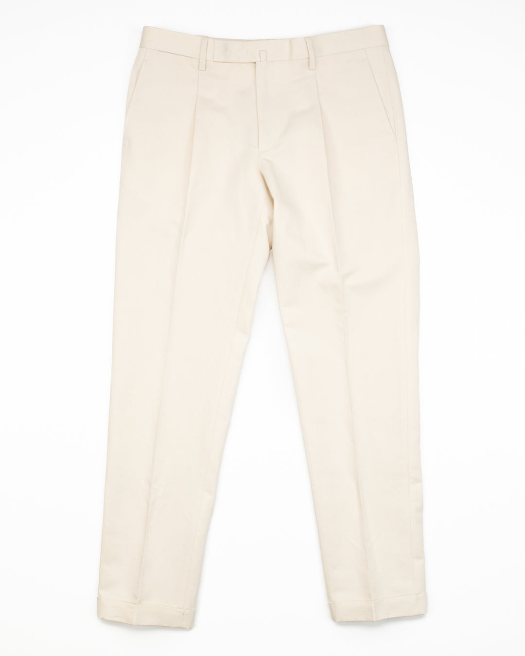 The BG21S Cotton & Linen Pant in Chalk
