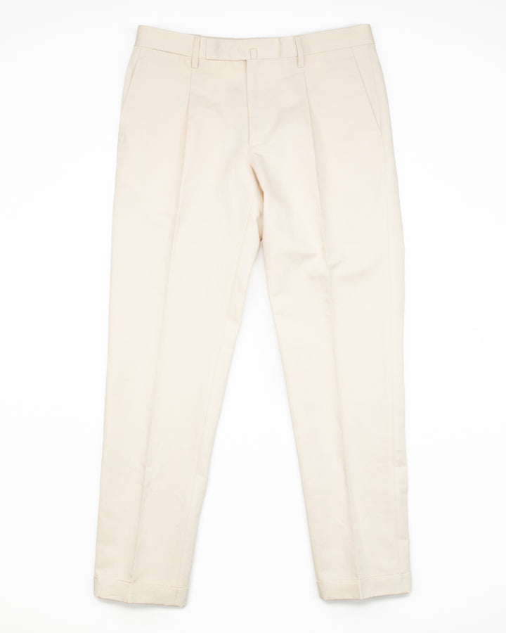 The BG21S Cotton & Linen Pant in Chalk