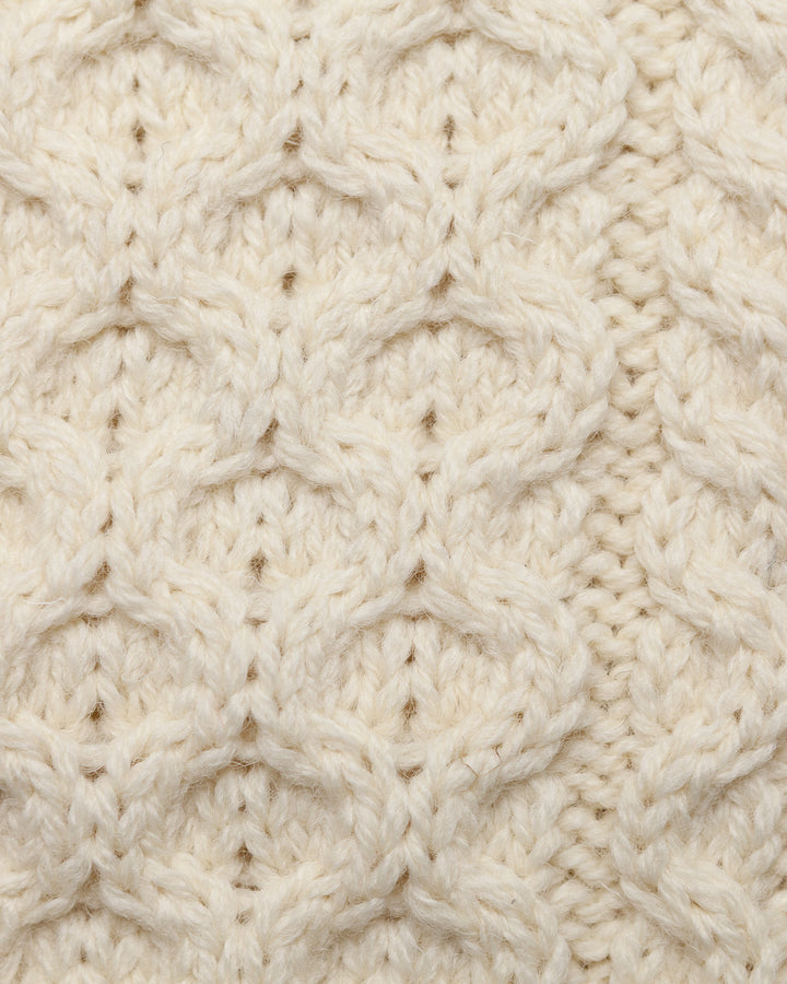 Hudson Aran Jumper in Ecru