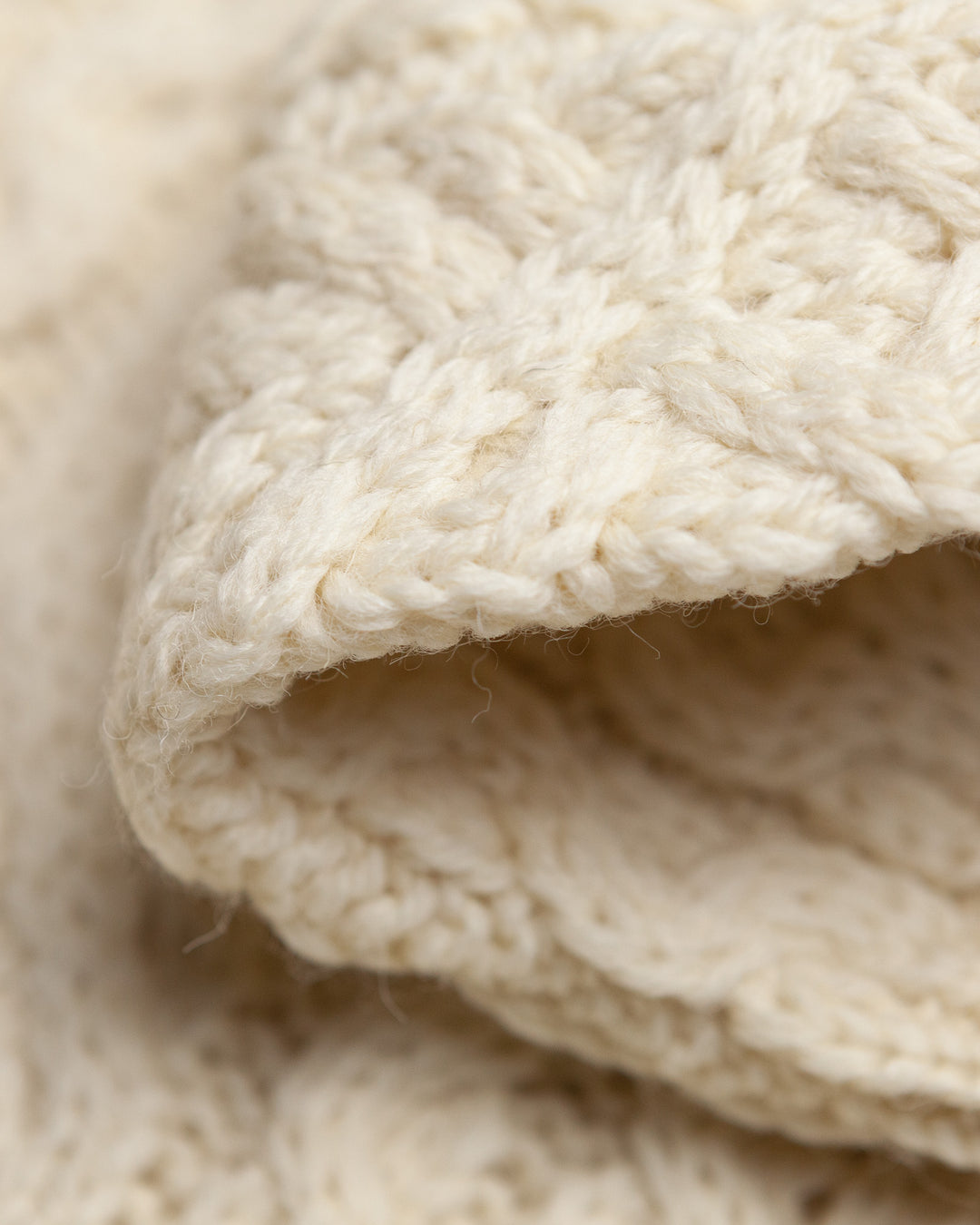 Hudson Aran Jumper in Ecru