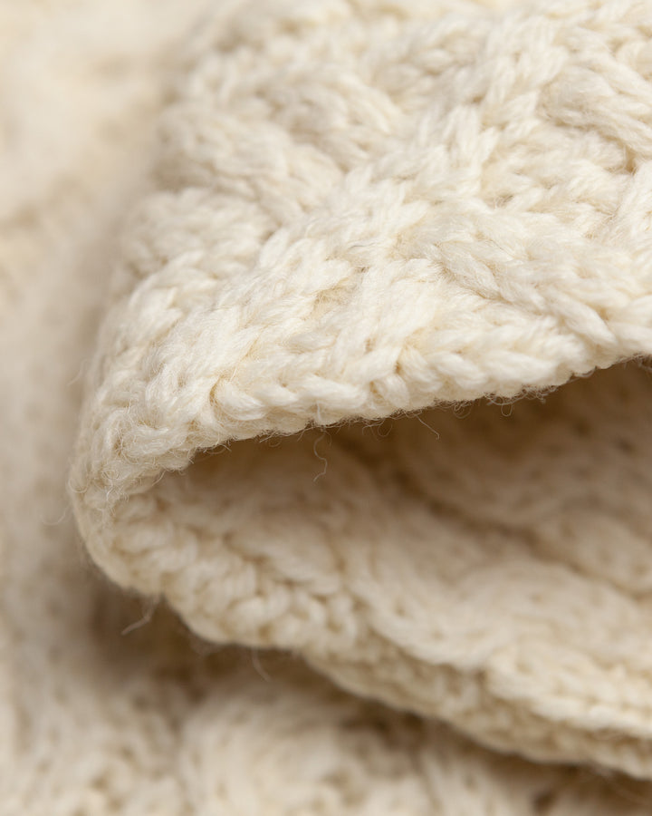 Hudson Aran Jumper in Ecru