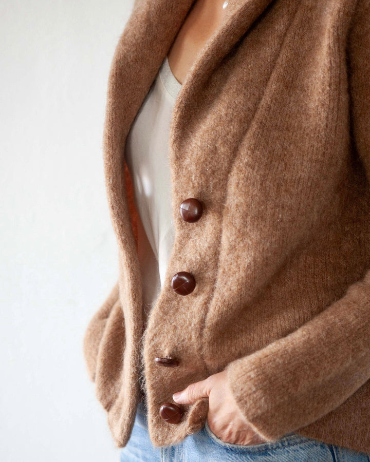 Mohair Jacket in Camel