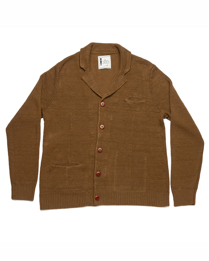 Max 3 Summer Linen Jacket in Tobacco