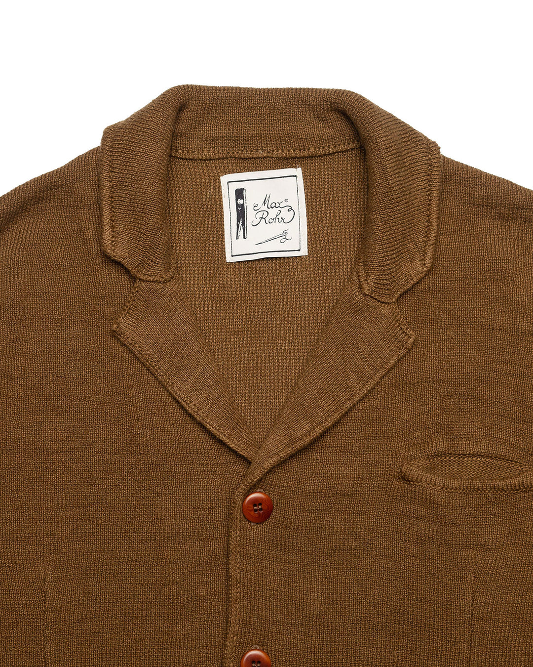 Max 3 Summer Linen Jacket in Tobacco