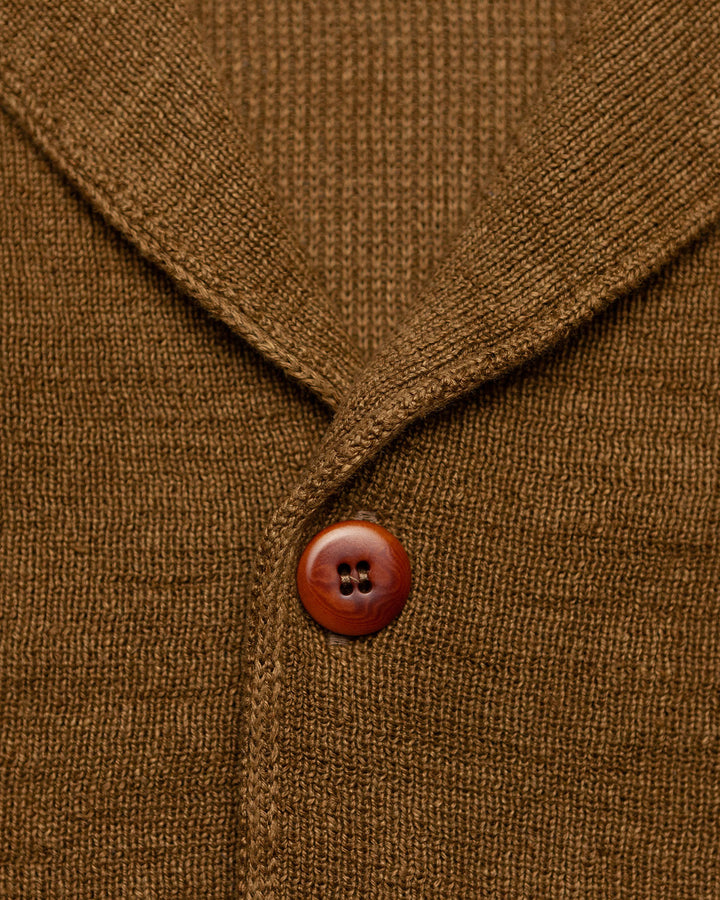 Max 3 Summer Linen Jacket in Tobacco