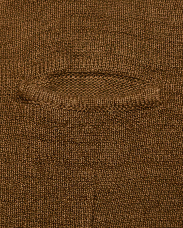 Max 3 Summer Linen Jacket in Tobacco