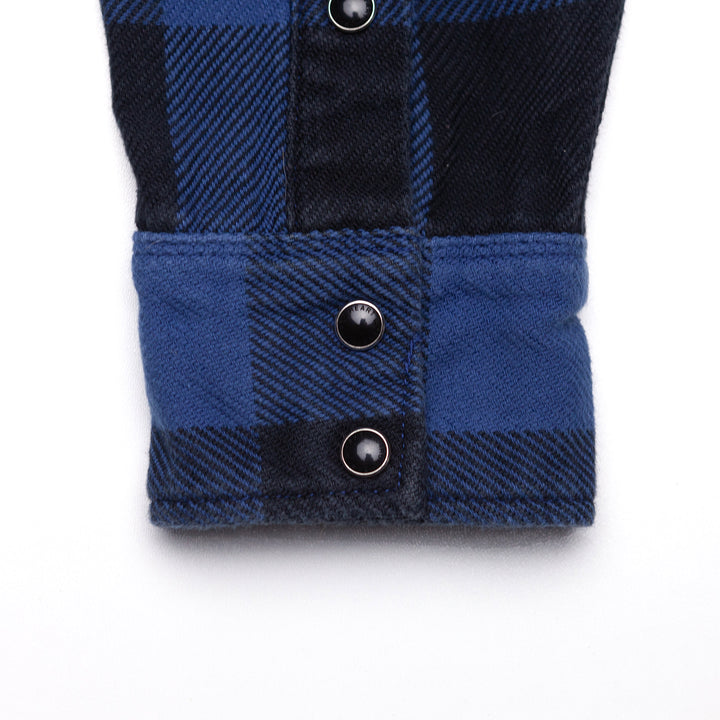 9oz Selvedge Flannel Check Western Shirt - M