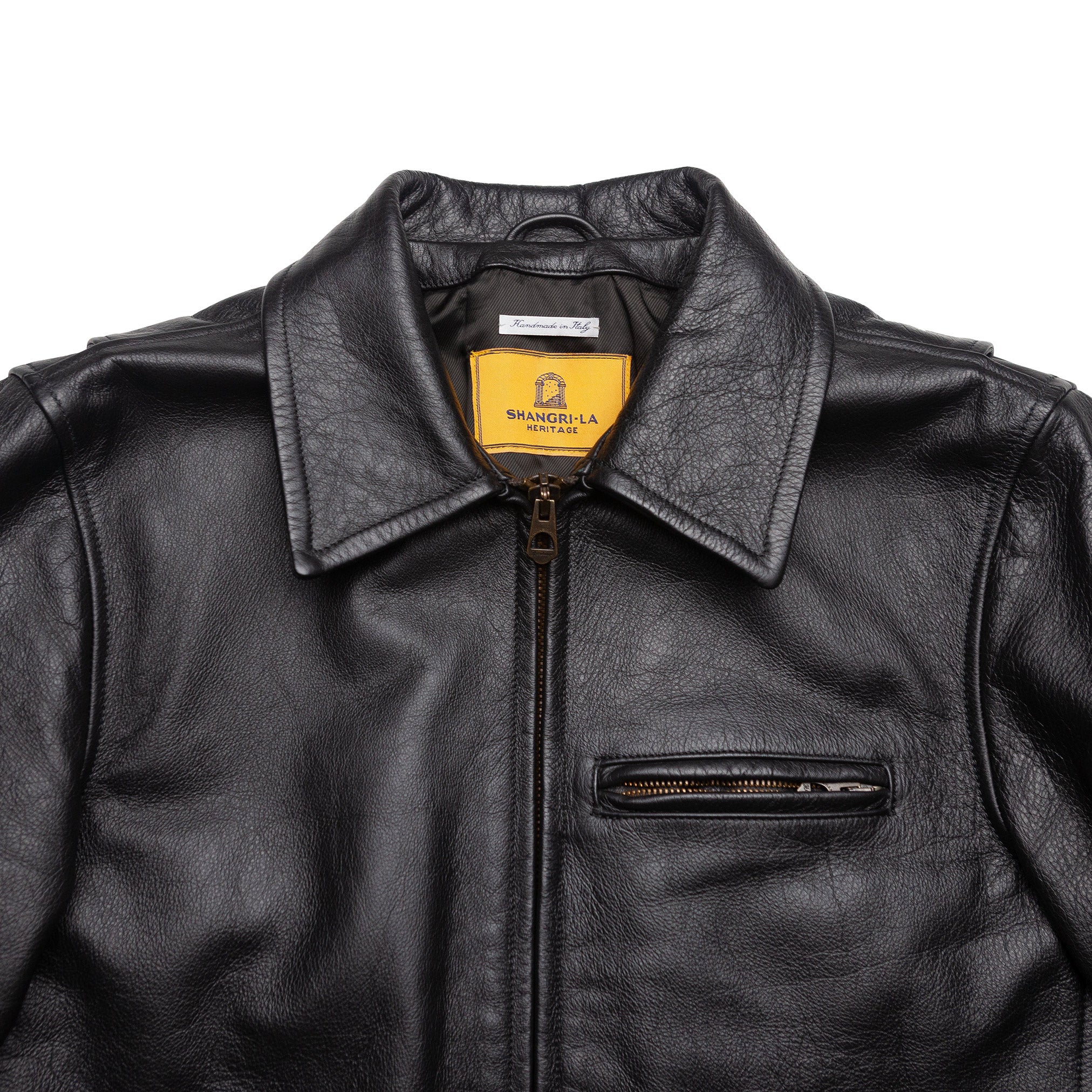 Varenne Calf Steerhide Jacket in Black - L