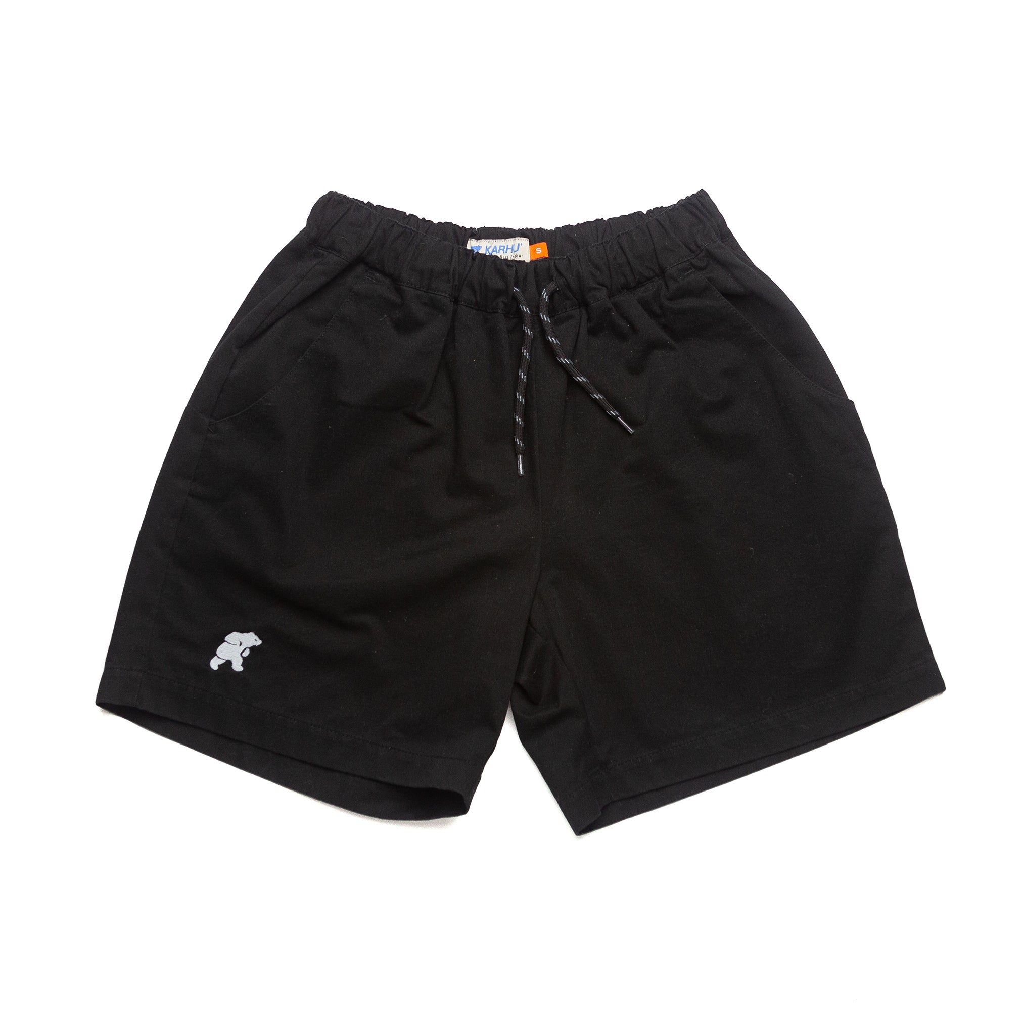 Trampas Shorts in Black Foggy Dew - S