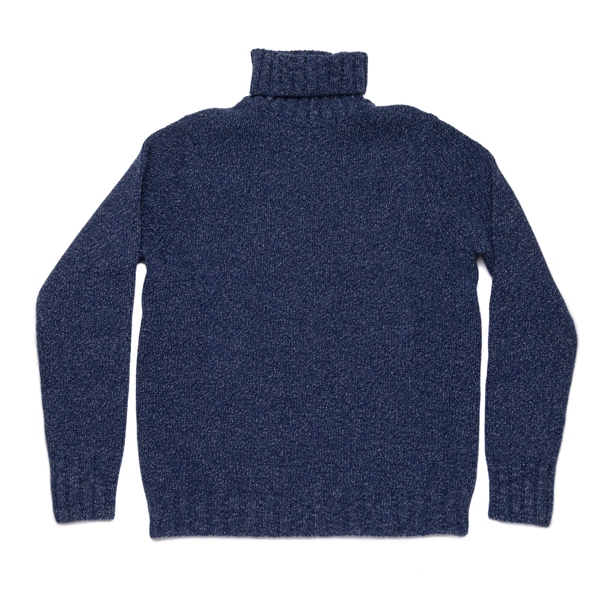 Rollneck Sweater in Blue Melange