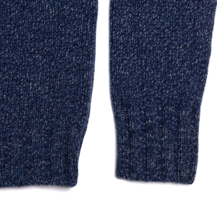 Rollneck Sweater in Blue Melange