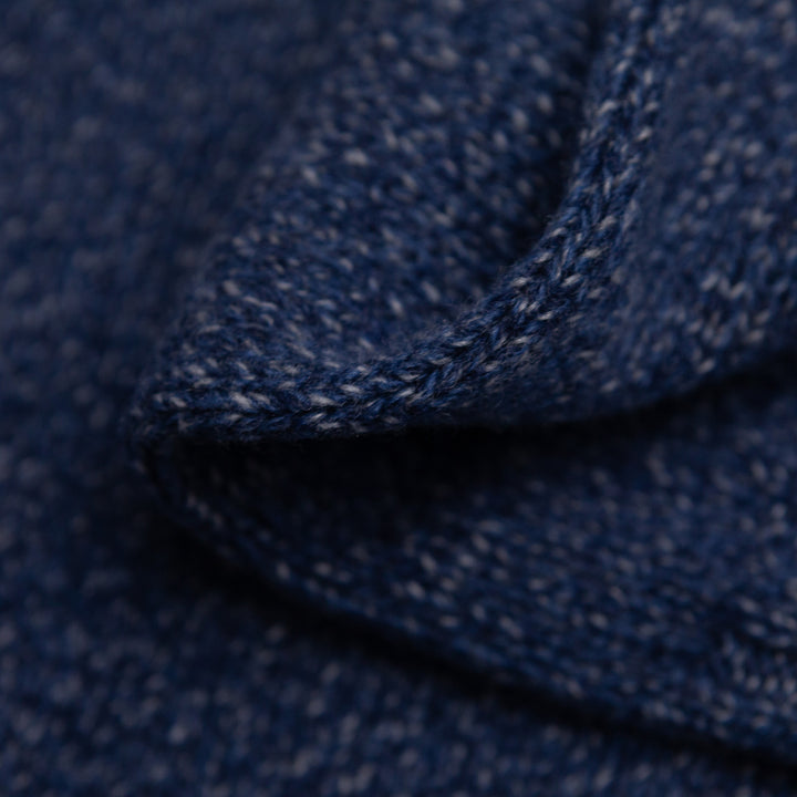 Rollneck Sweater in Blue Melange