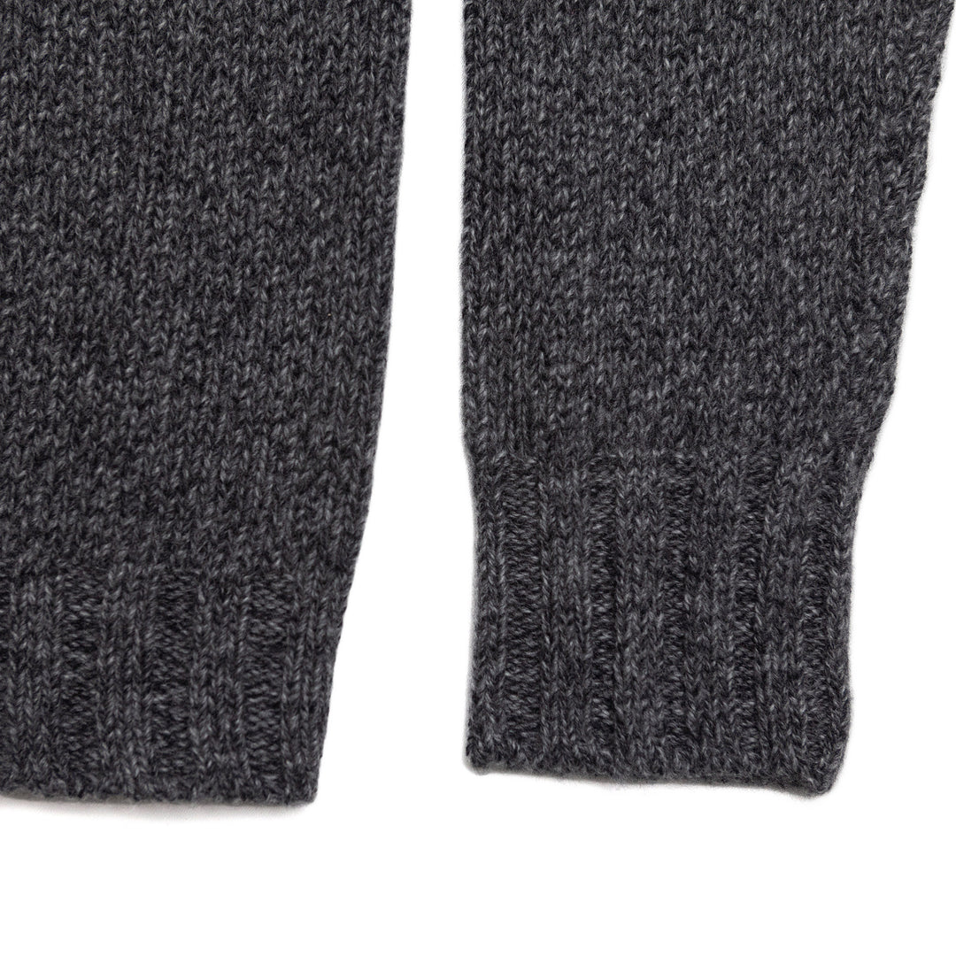 Rollneck Sweater in Charcoal Melange