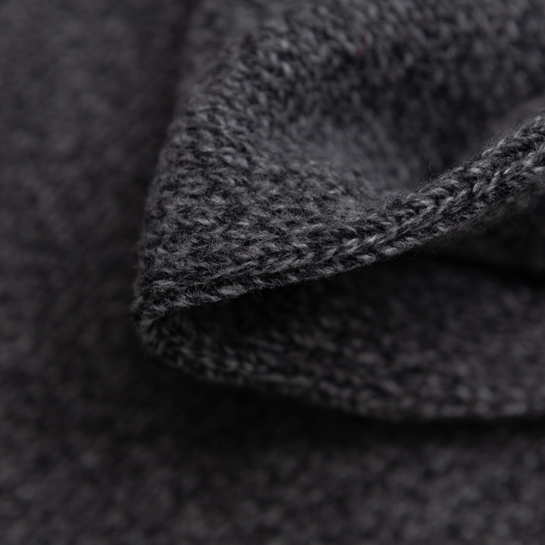 Rollneck Sweater in Charcoal Melange