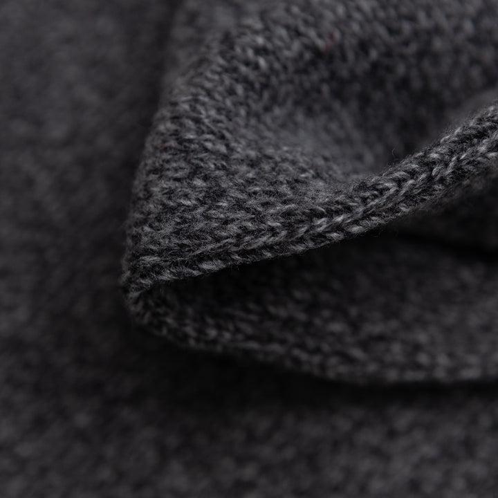 Rollneck Sweater in Charcoal Melange