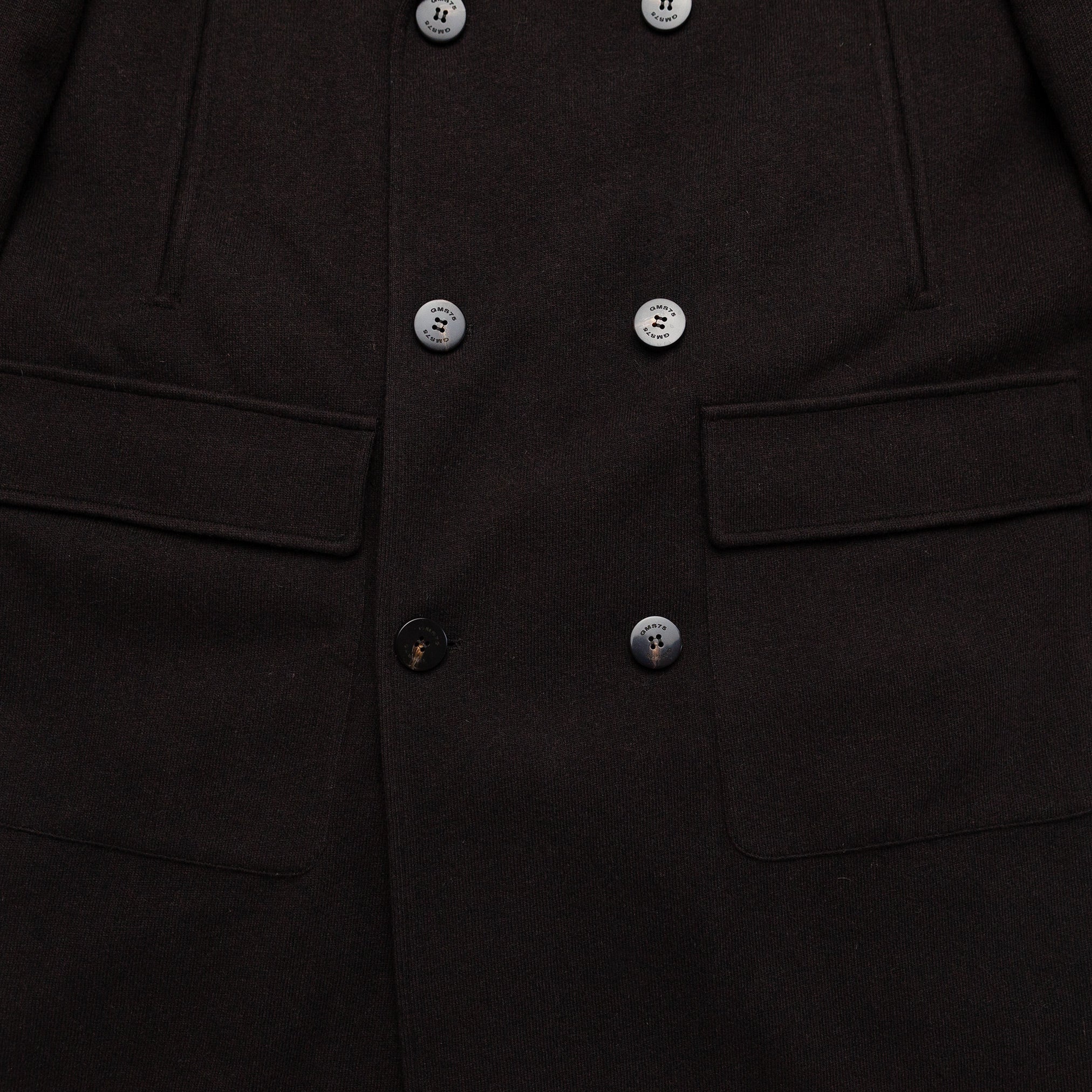 Lined Double Breasted Packer Coat in Dark Brown