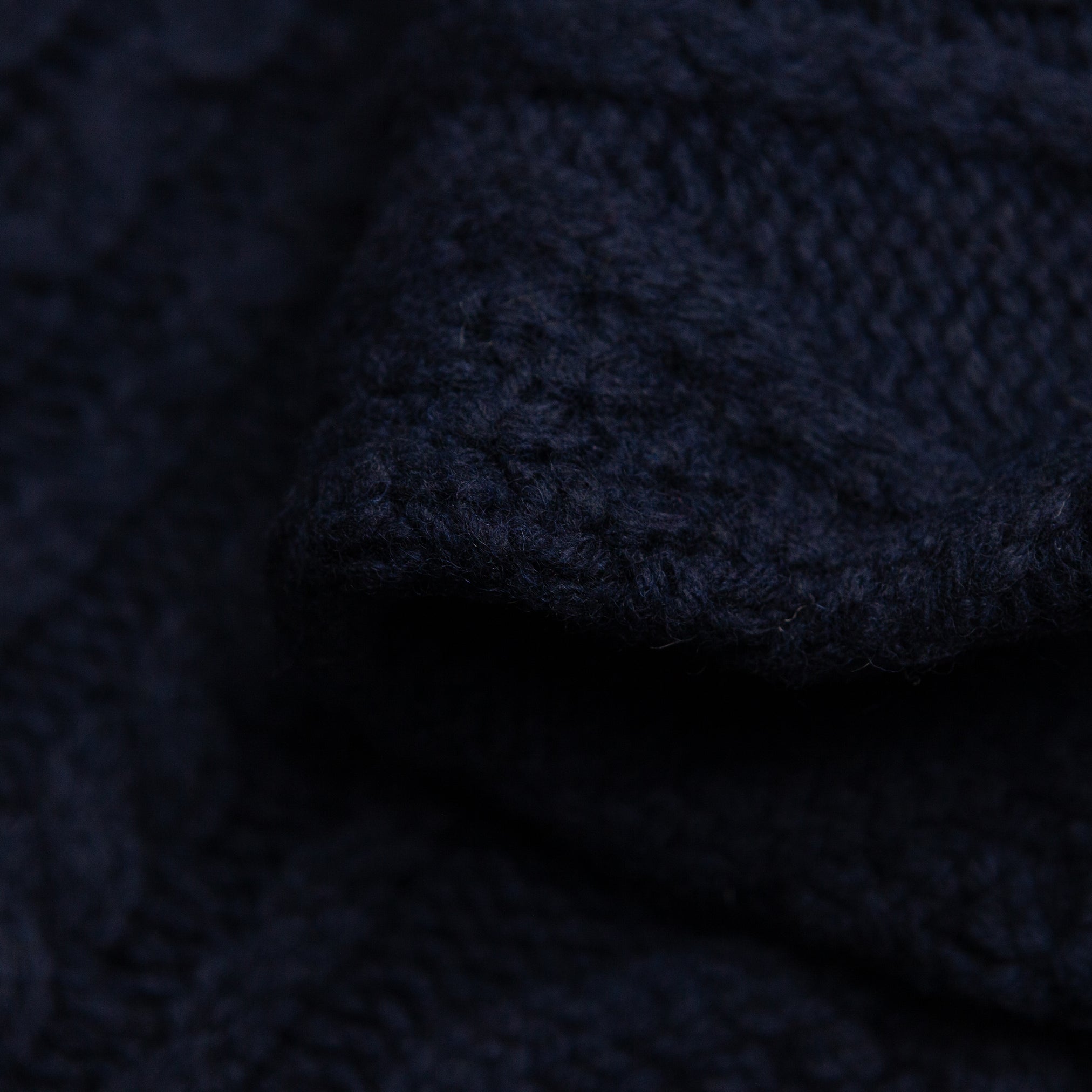Cable Knit Fisherman Sweater in Navy