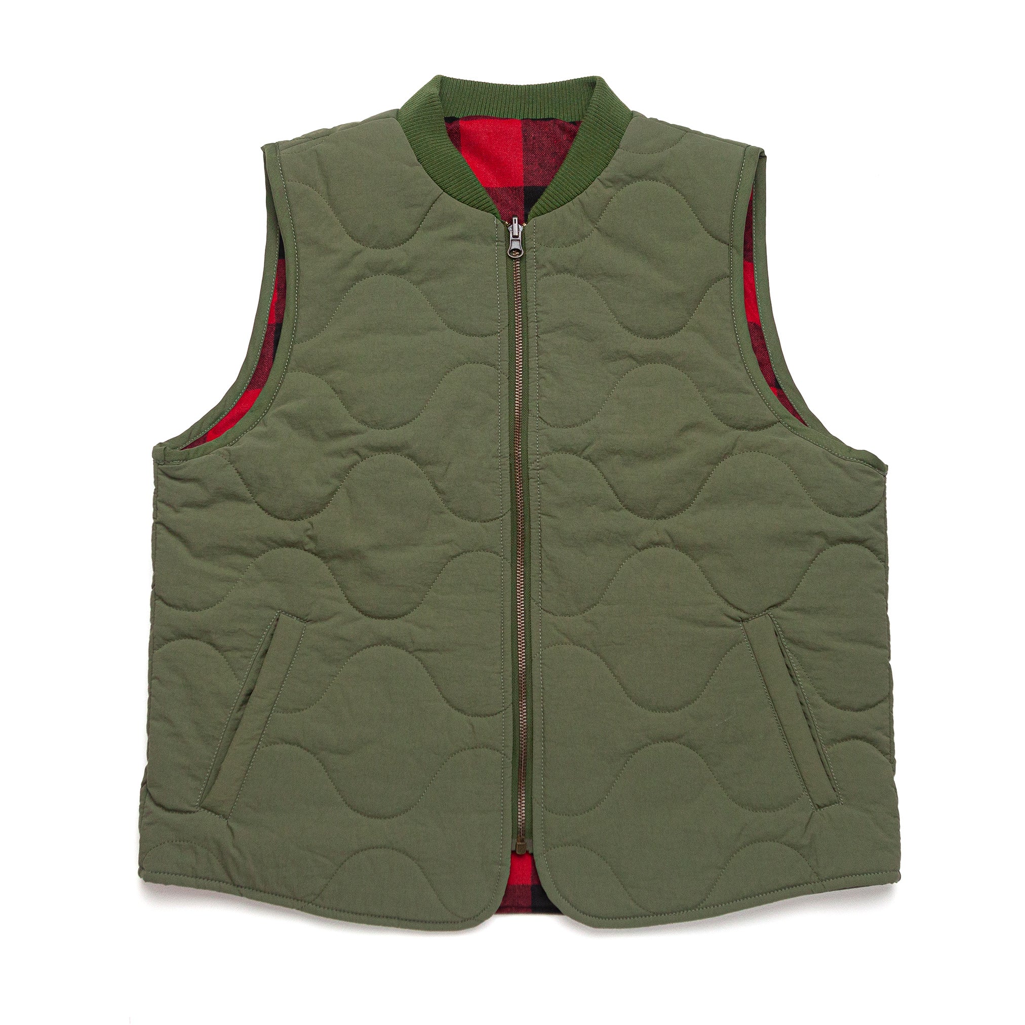 Sea Wolf Reversible Vest in Olive