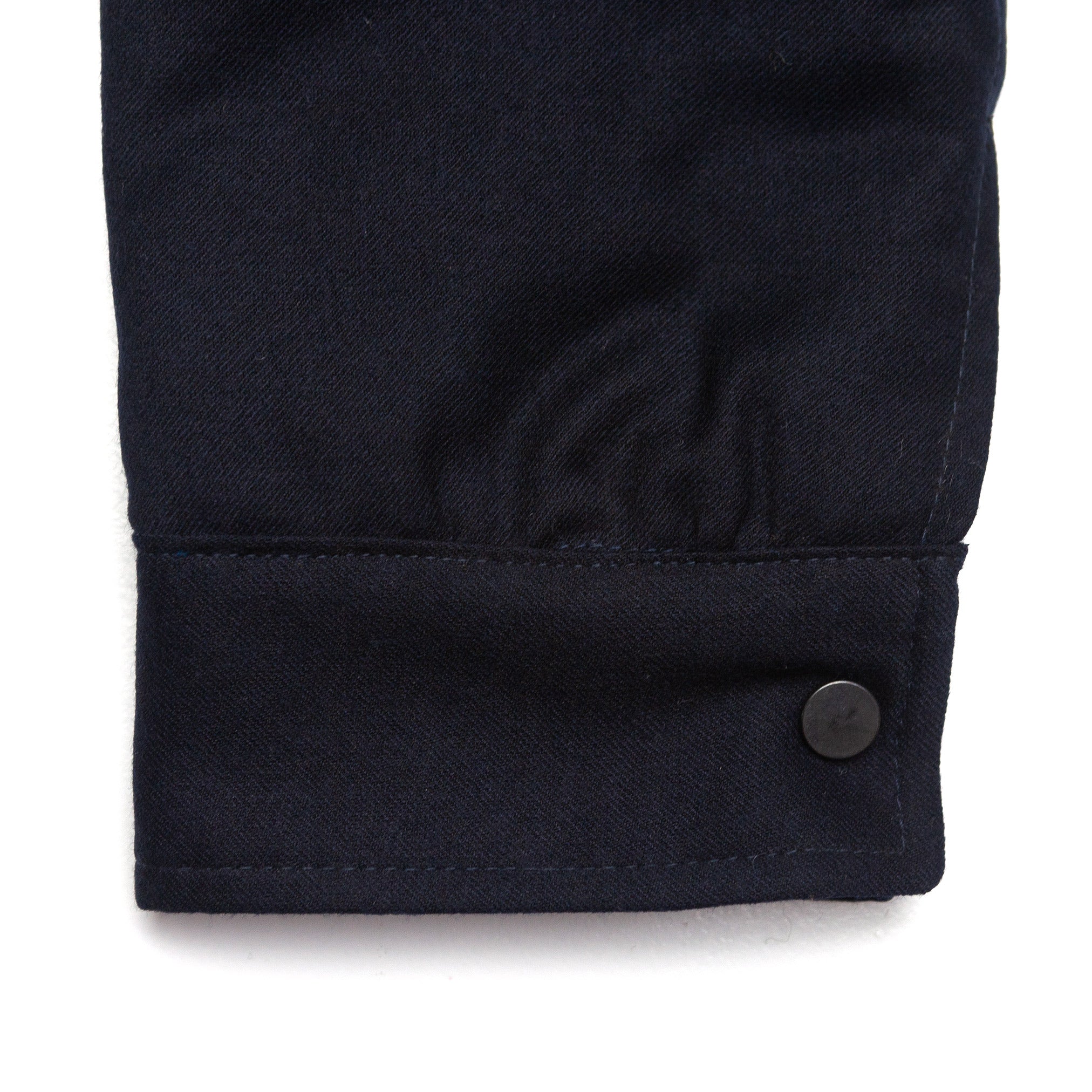 Lined Tyrol Shirt Jacket in Navy Wool